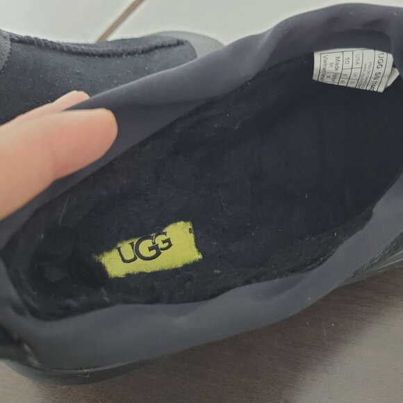 NEW UGG Mens 10 Tasman Weather Hybrid Shoes Black Suede & Rubber Slip-On /12CT - Picture 6 of 9